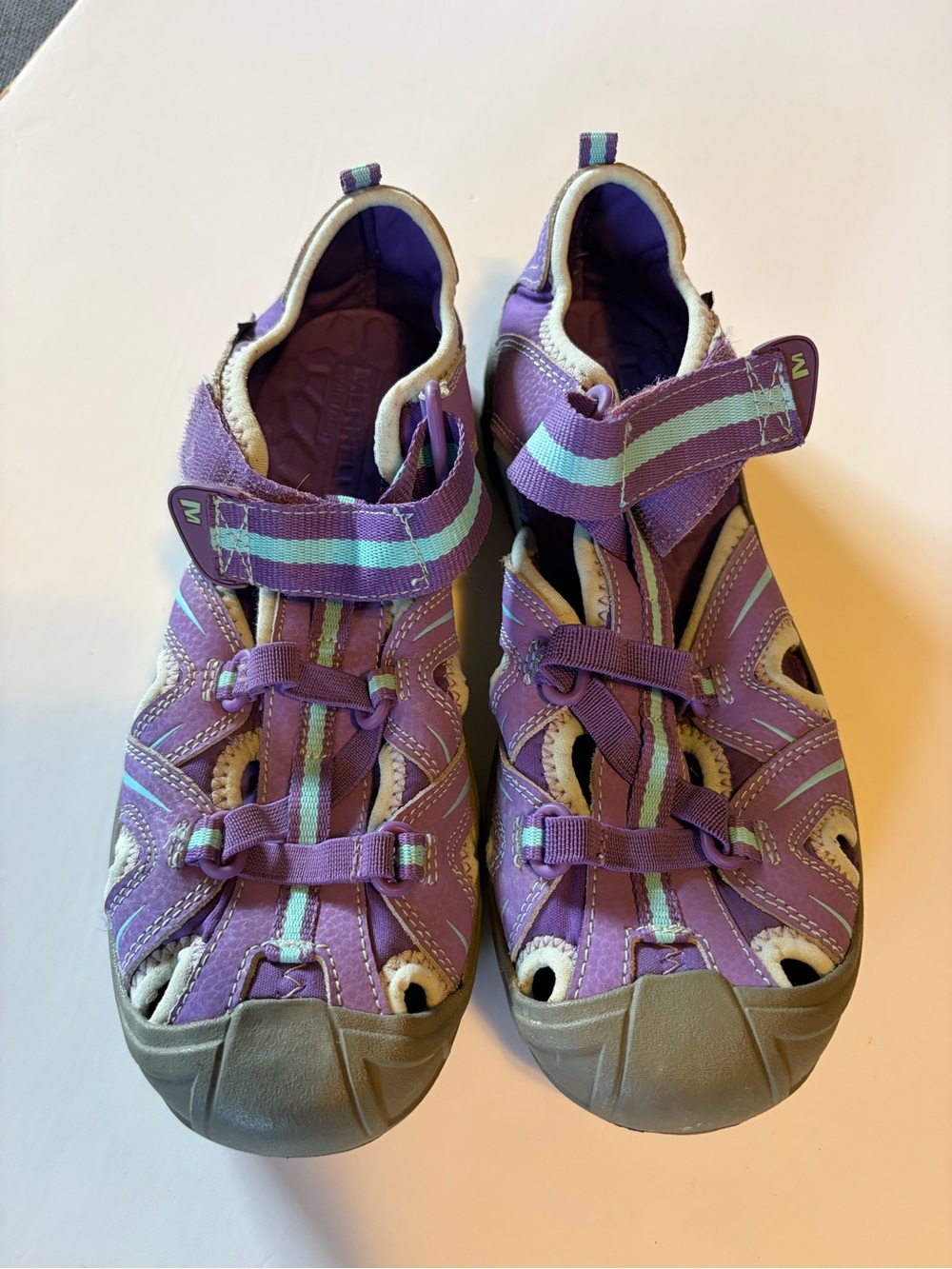 Merrell Hydro Hiker Sandals Water Shoes sandals Purple Size 5 kids girls hiking - Picture 3 of 6